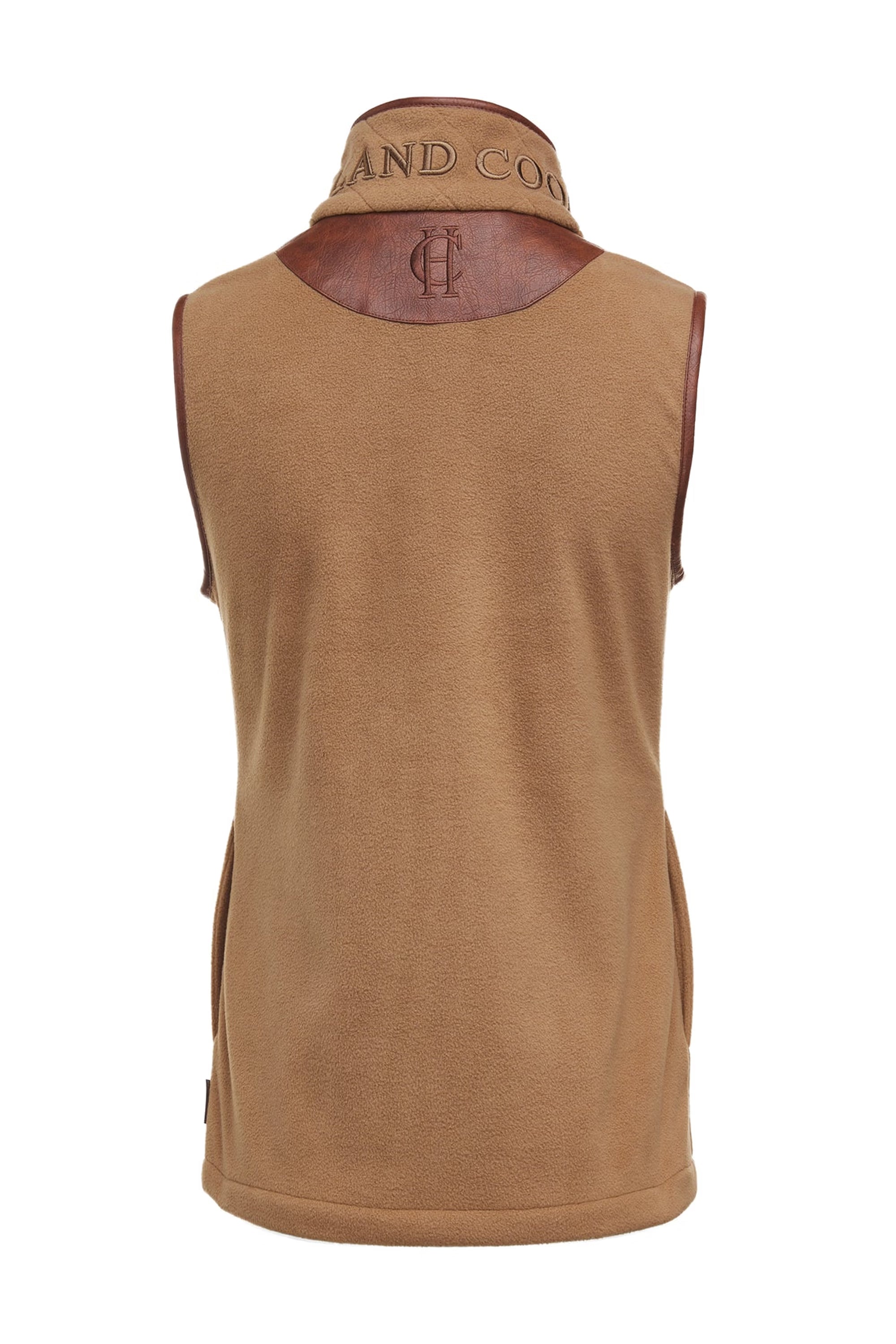 Holland Cooper Country Fleece Gilet #Colour_Coffee