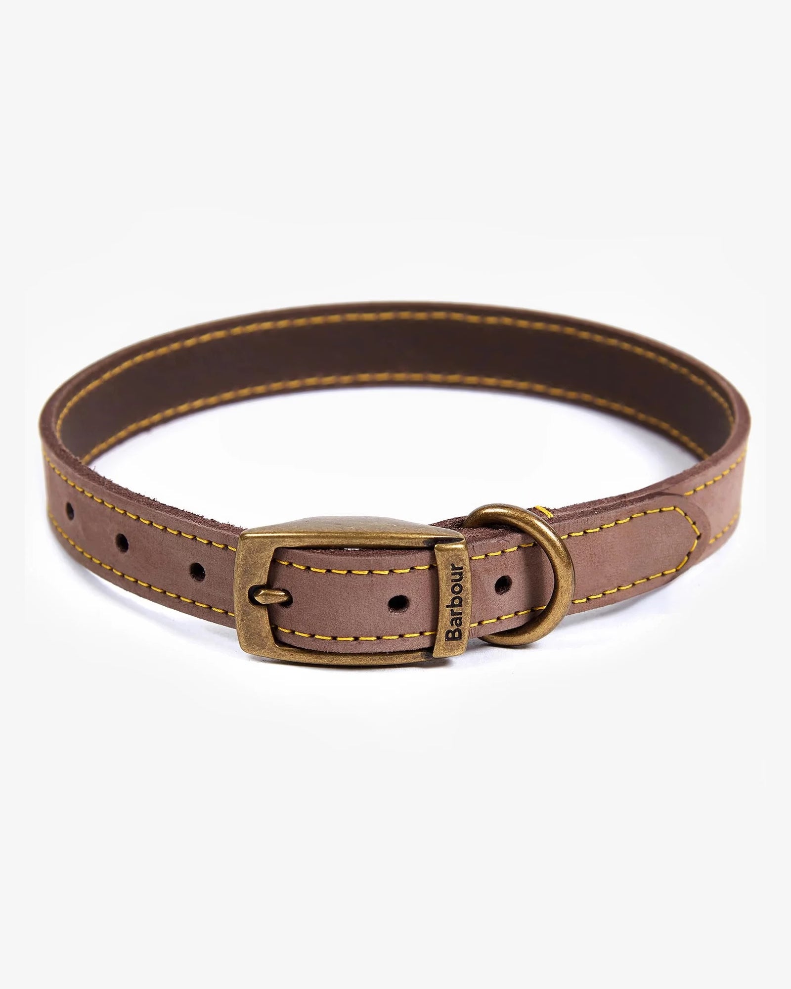 Barbour Leather Dog Collar #Colour_Brown