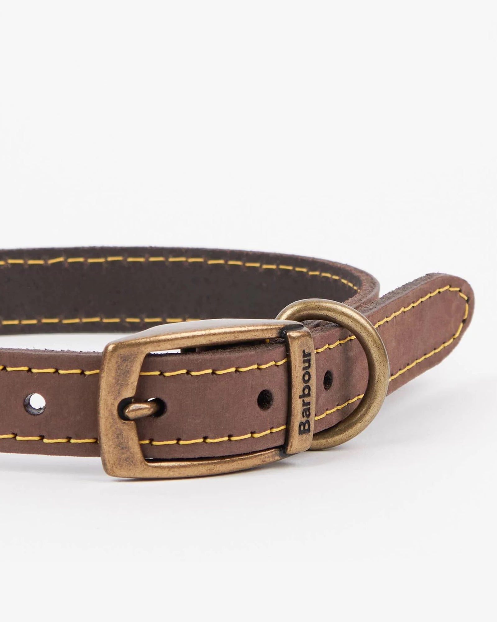 Barbour Leather Dog Collar #Colour_Brown
