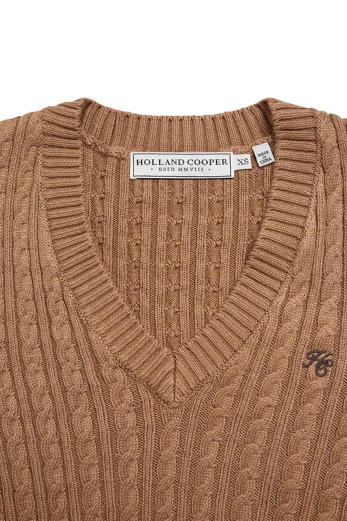 Seattle Cable V-Neck Knit