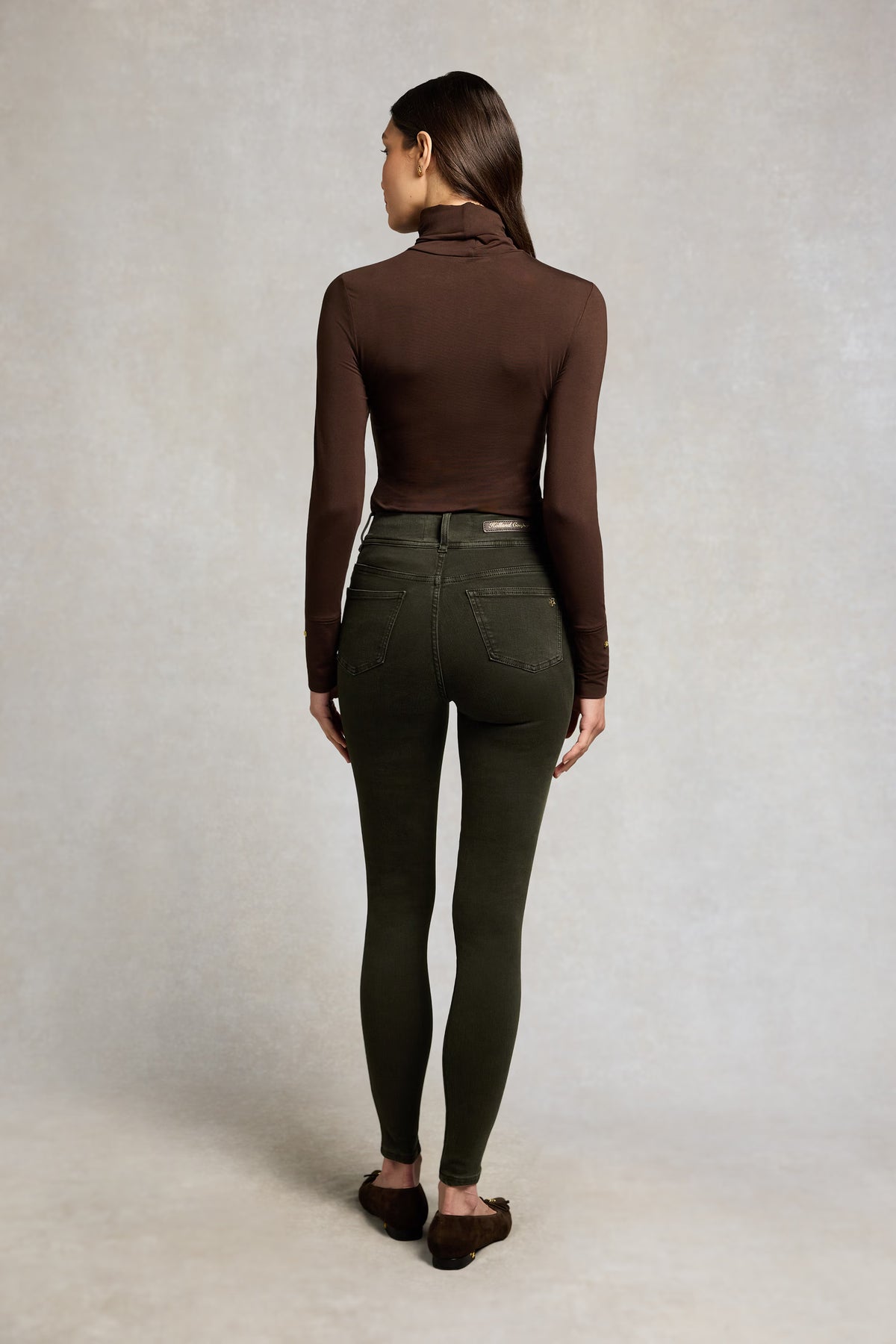 Holland Cooper Contour Skinny Jean #Colour_Dark Pine