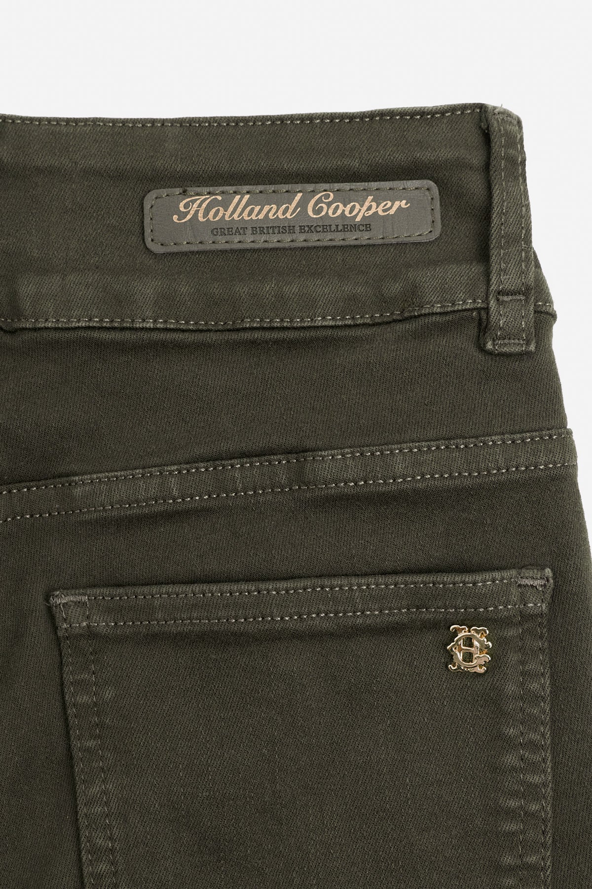 Holland Cooper Contour Skinny Jean #Colour_Dark Pine