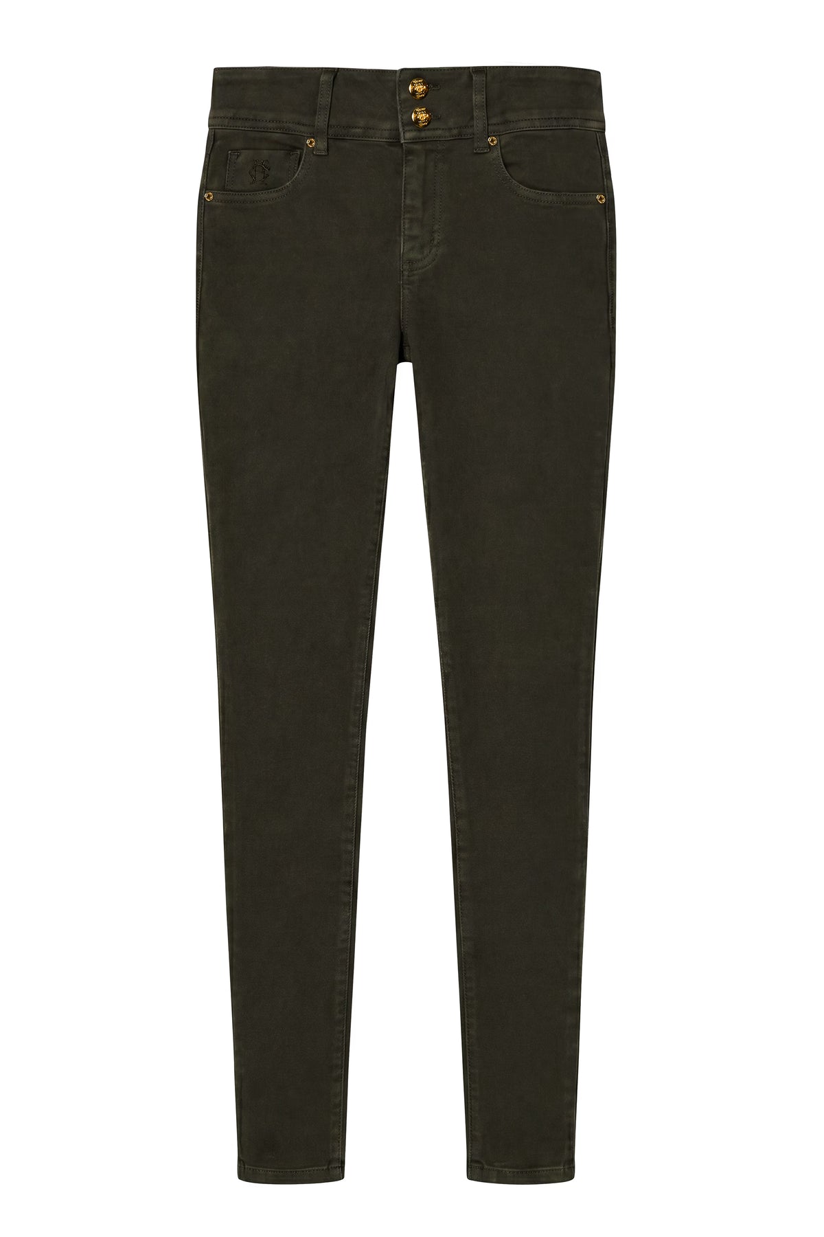 Holland Cooper Contour Skinny Jean #Colour_Dark Pine