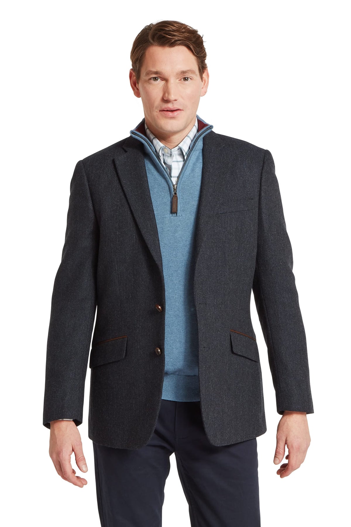 Schoffel St Andrews Tweed Sports Jacket #Colour_Dk Navy Herr Tweed