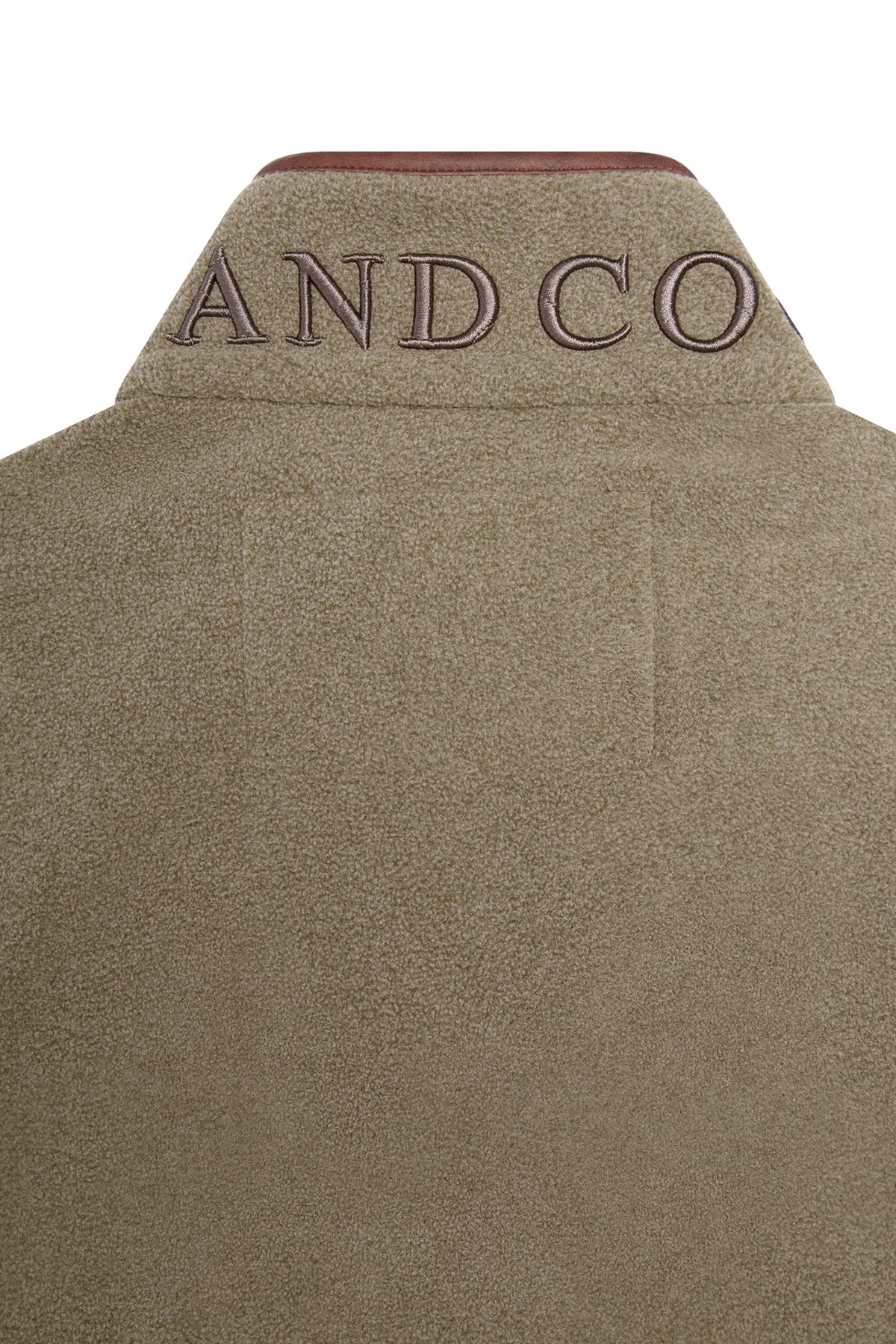 Holland Cooper Men's Country Fleece Gilet #Colour_Dusty Khaki