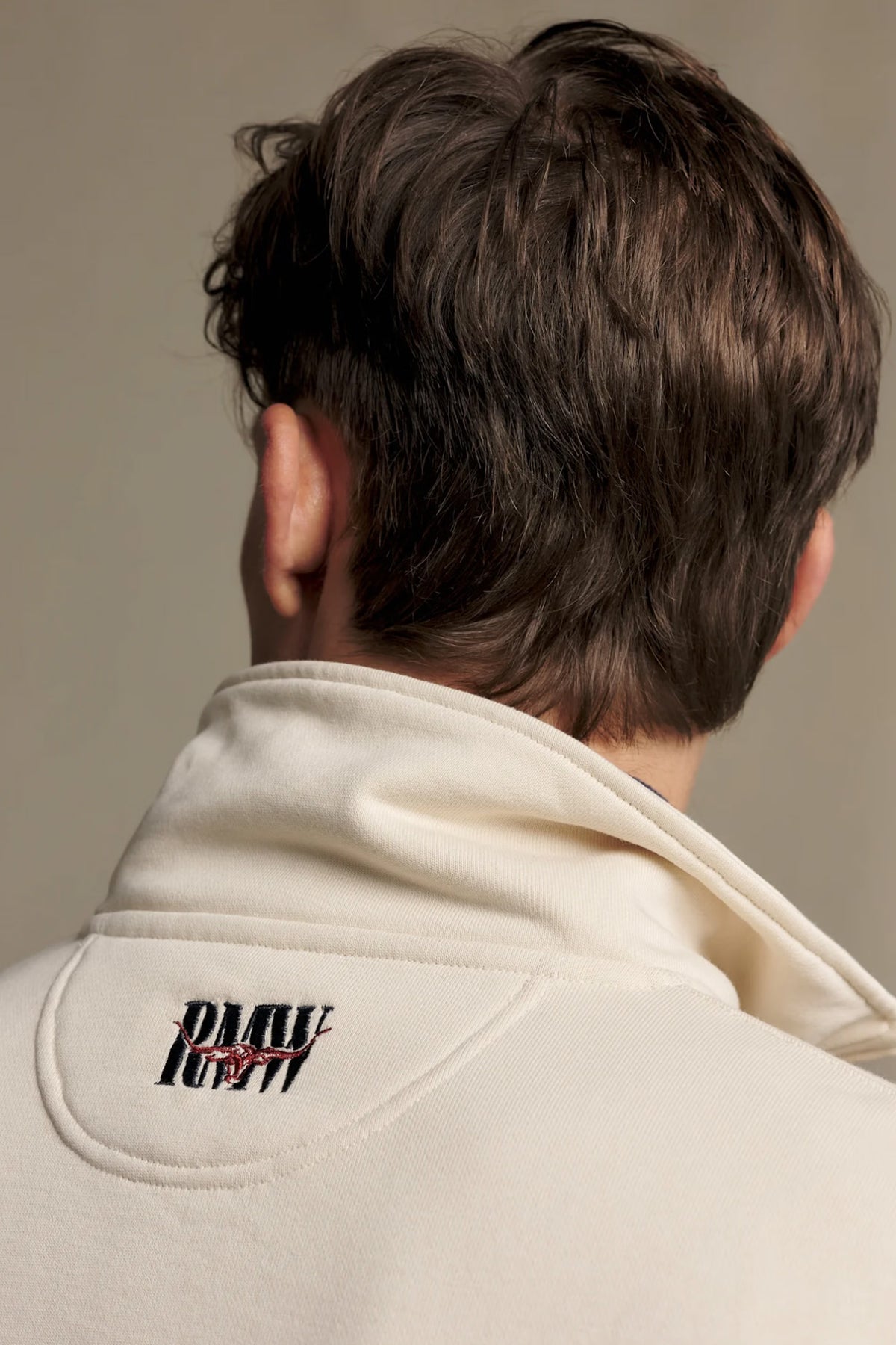 R.M. Williams Classic RMW Quarter Zip #Colour_Ecru