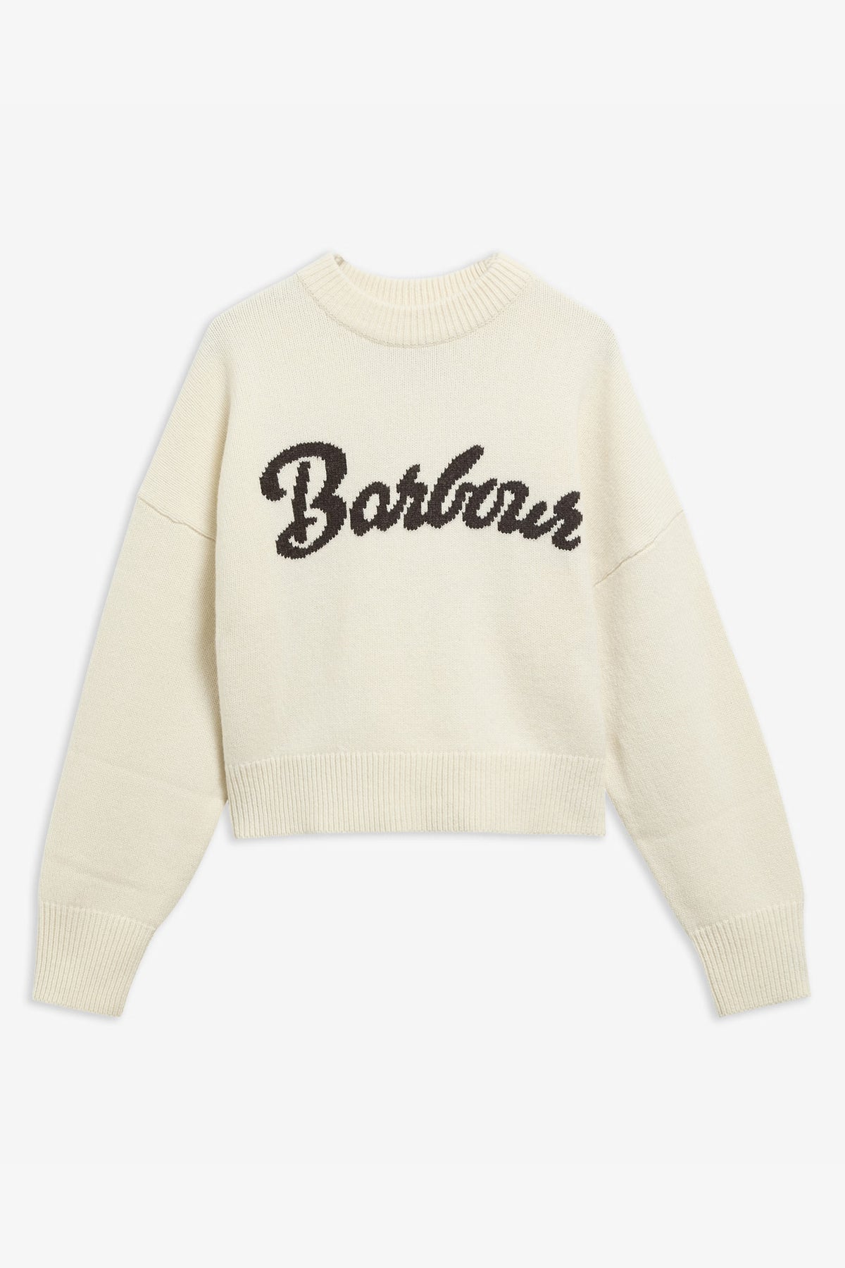 Barbour Ivybridge Knitted Jumper #Colour_Ecru
