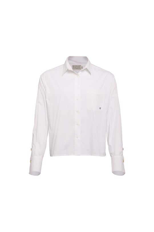 Holland Cooper White Eleanor Shirt #Colour_White