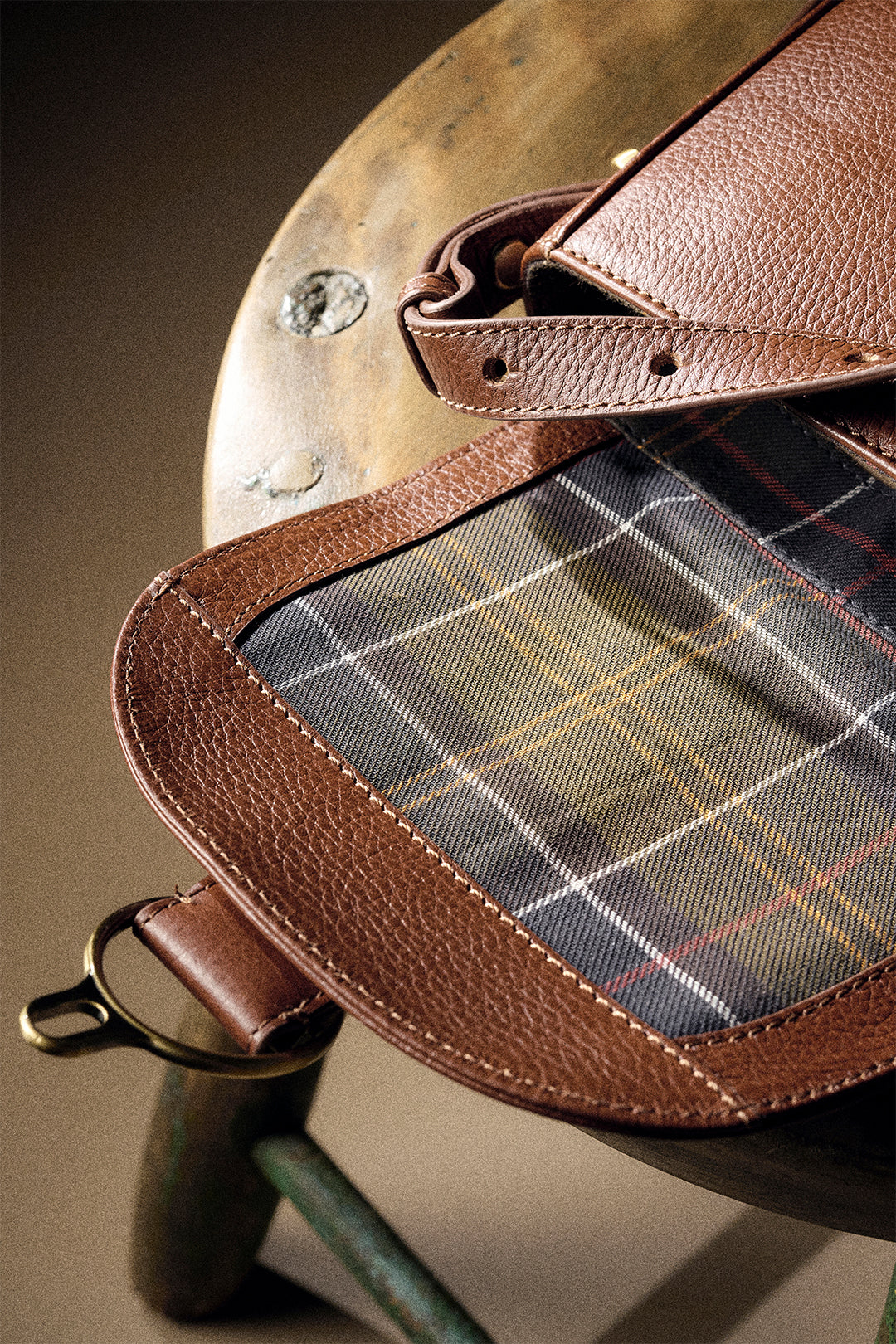 Barbour Elm Leather Crossbody Bag #Colour_Brown