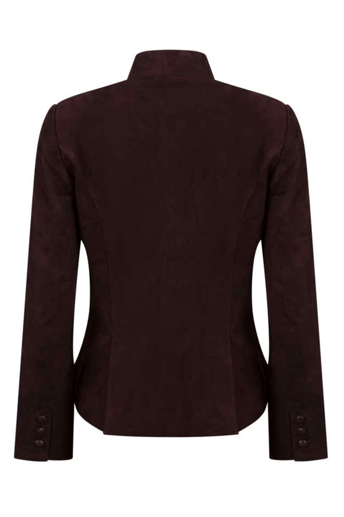 Anna Lascata Emily Mandarin Style Jacket #Colour_Brown