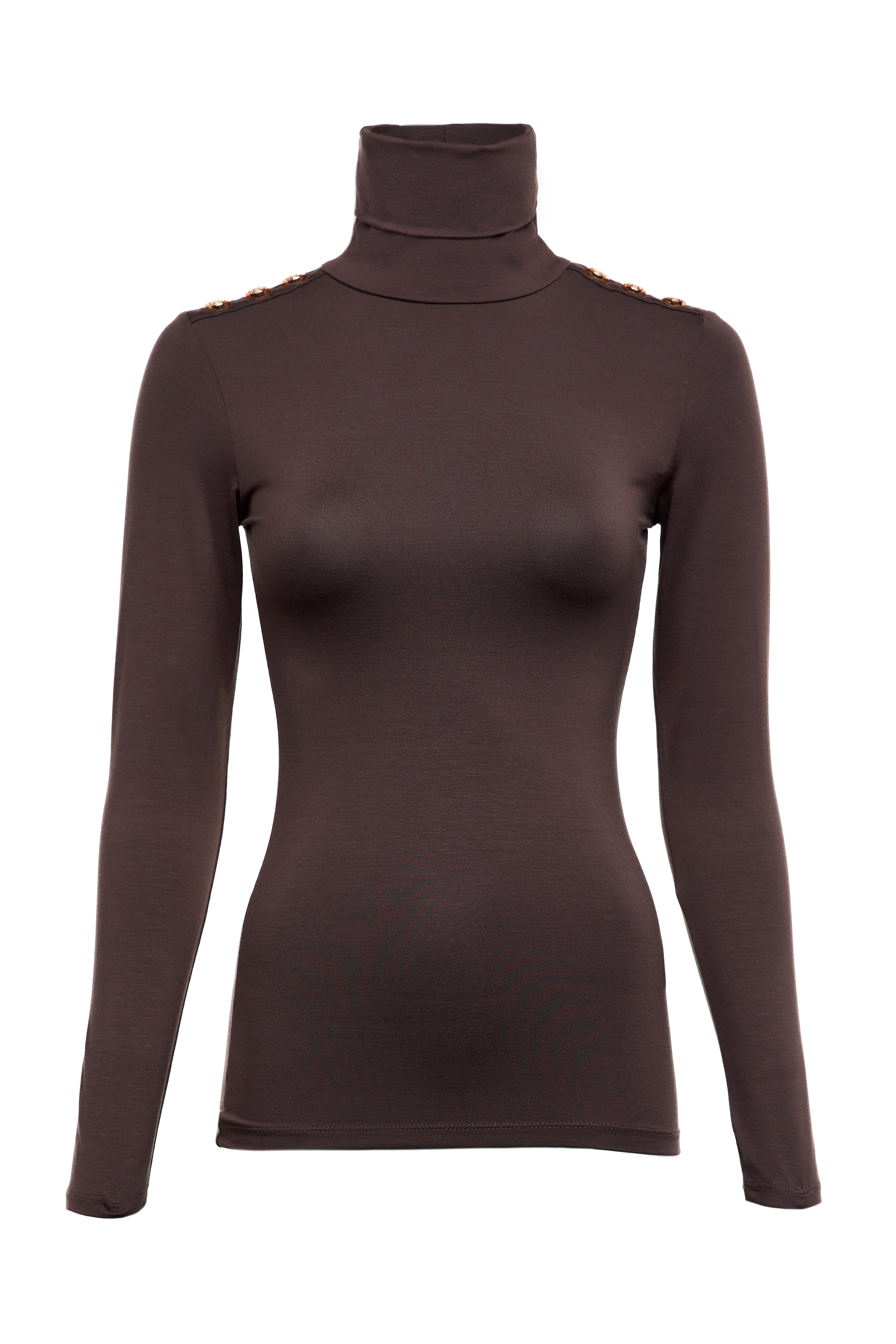 Essential Roll Neck -    coffee -  L - View 95