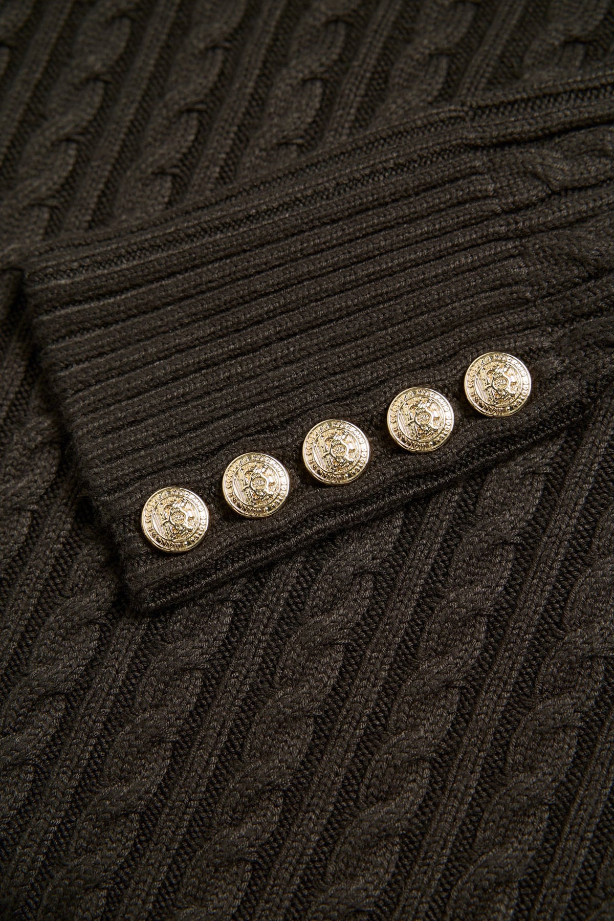 Holland Cooper Seattle Roll Neck Cable Knit #Colour_Fern Green