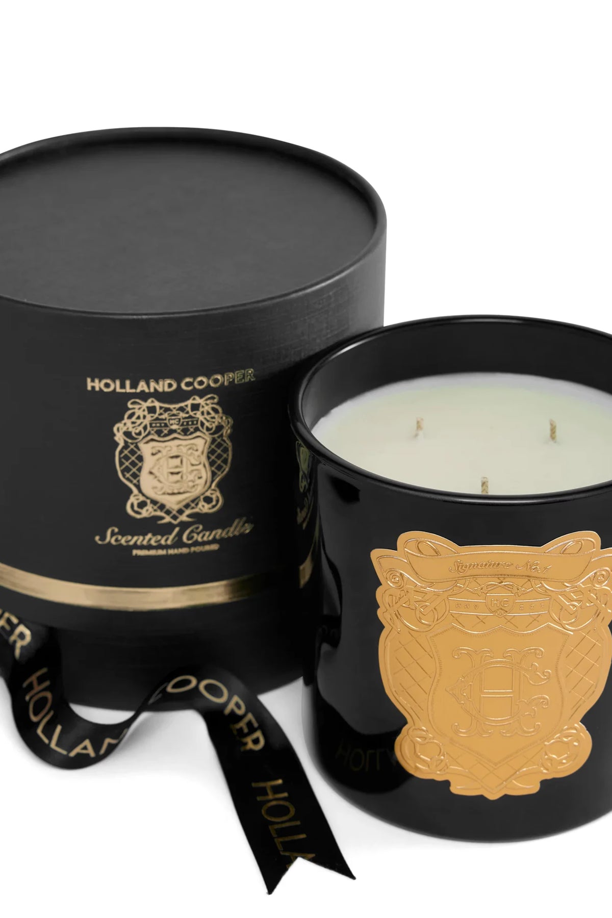 Holland Cooper Triple Wick Candle #Colour_Figue Noir