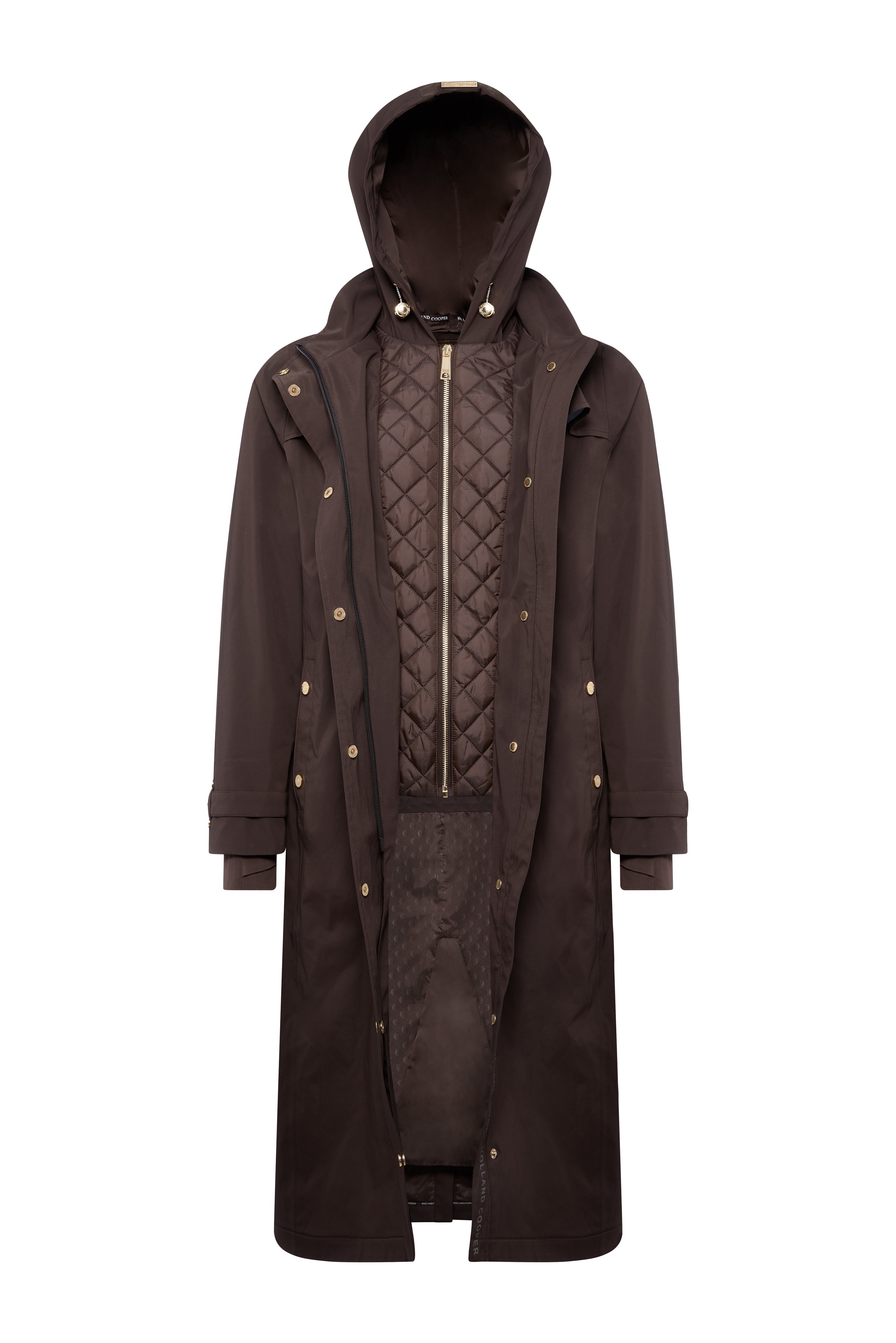 Holland Cooper Folgate Rain Coat #Colour_Chocolate