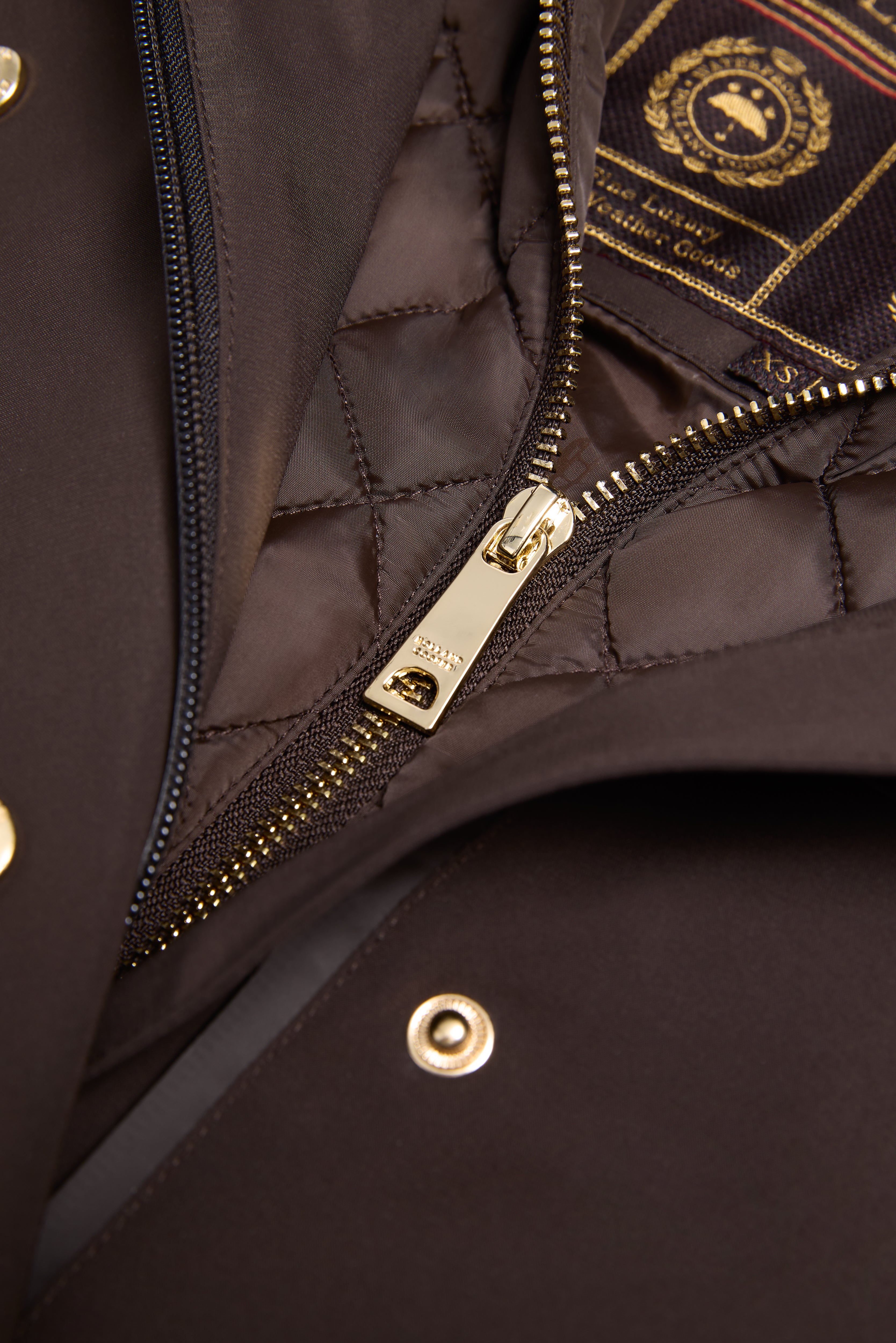 Holland Cooper Folgate Rain Coat #Colour_Chocolate