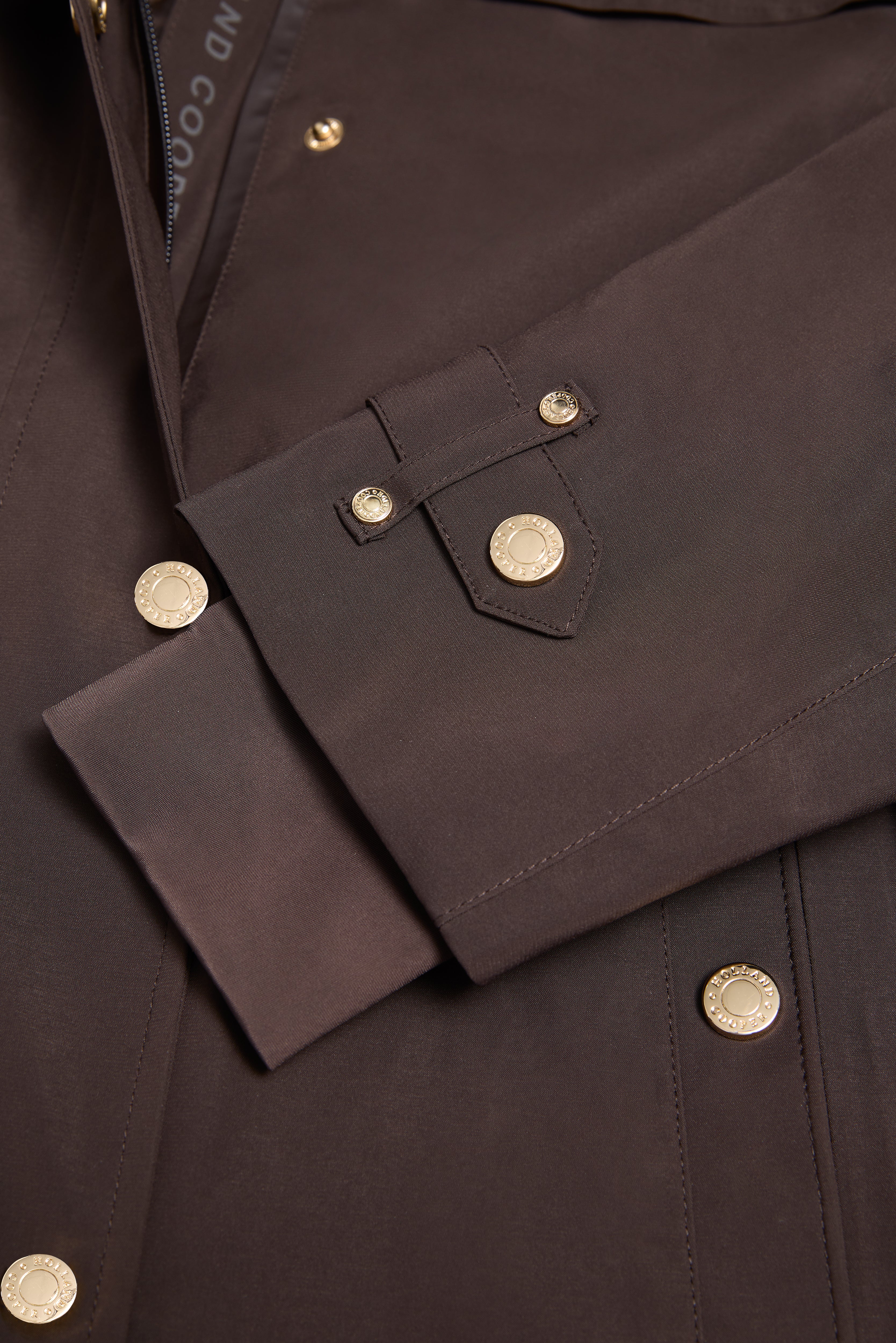 Holland Cooper Folgate Rain Coat #Colour_Chocolate