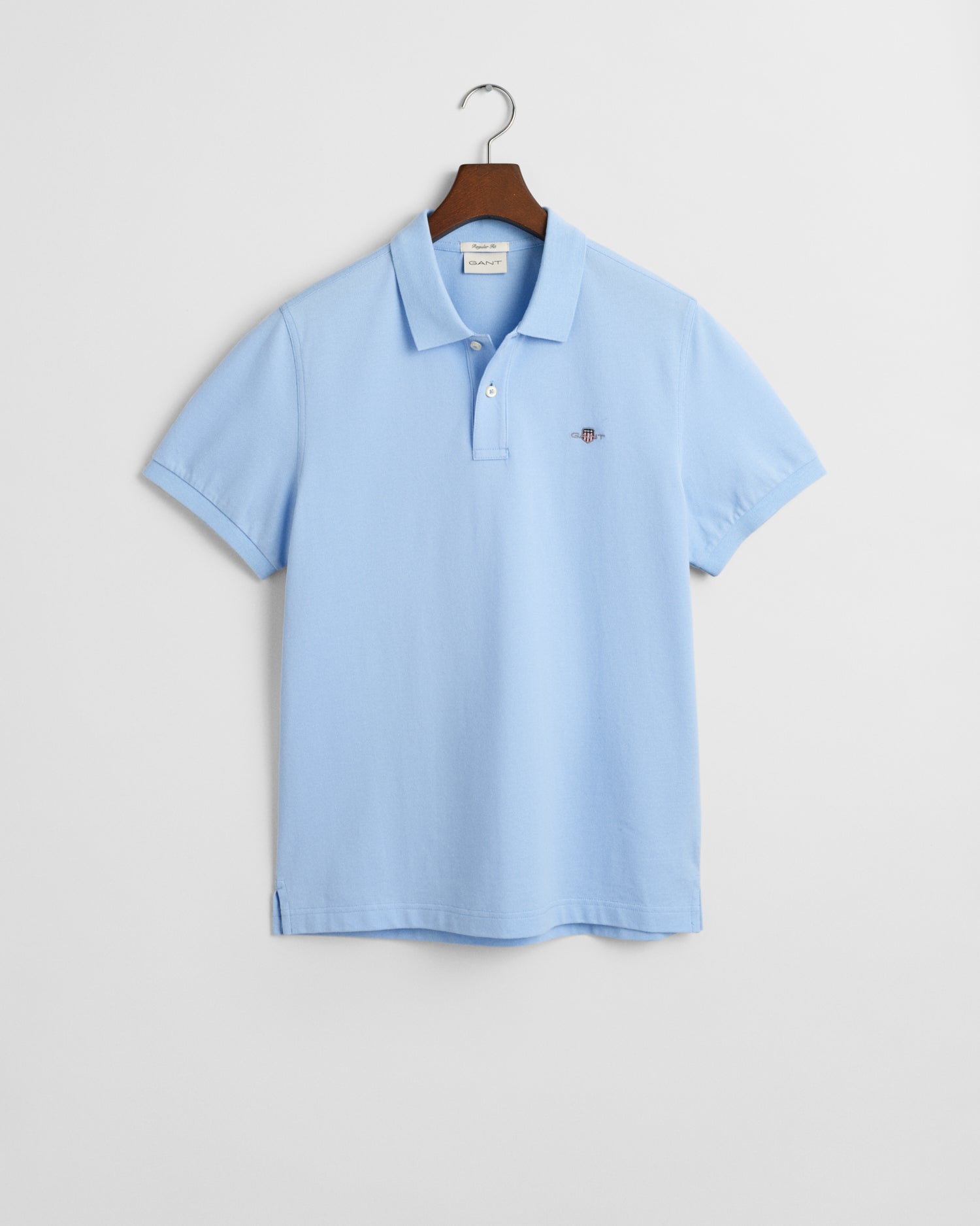 GANT Regular Fit Shield Short Sleeve Pique Polo #Colour_Capri Blue