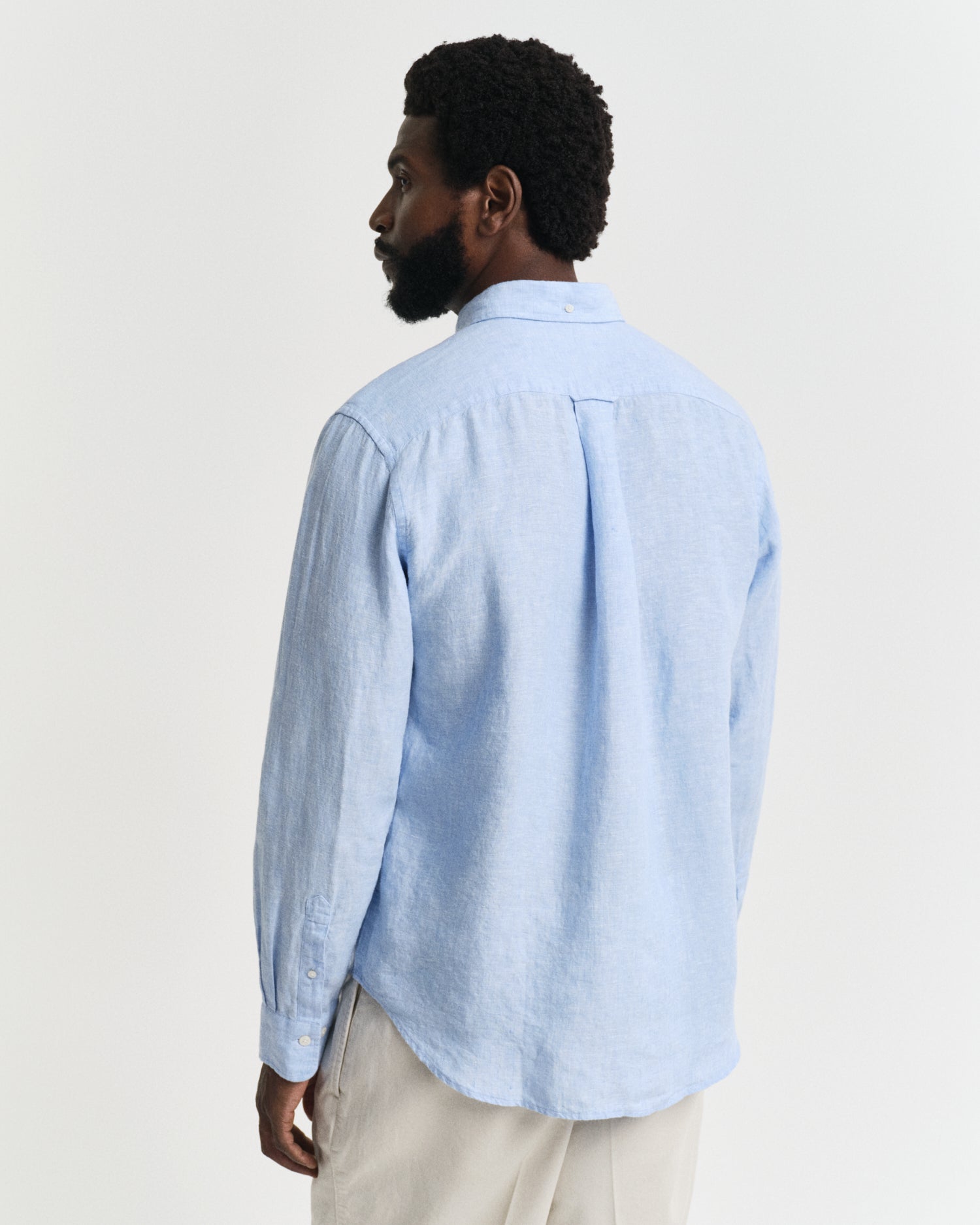 GANT Regular Linen Shirt #Colour_Capri Blue