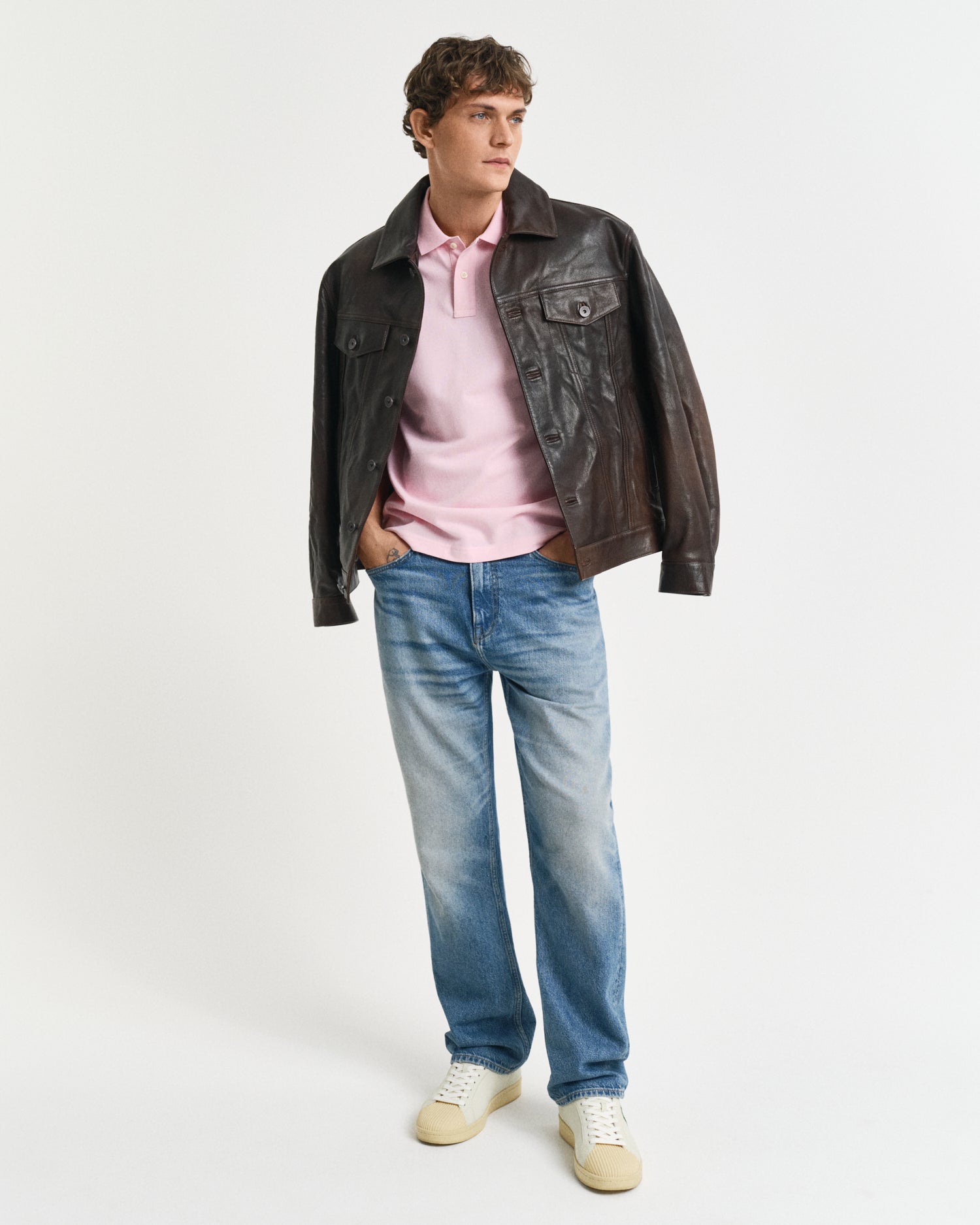 GANT Regular Fit Shield Short Sleeve Pique Polo #Colour_California Pink