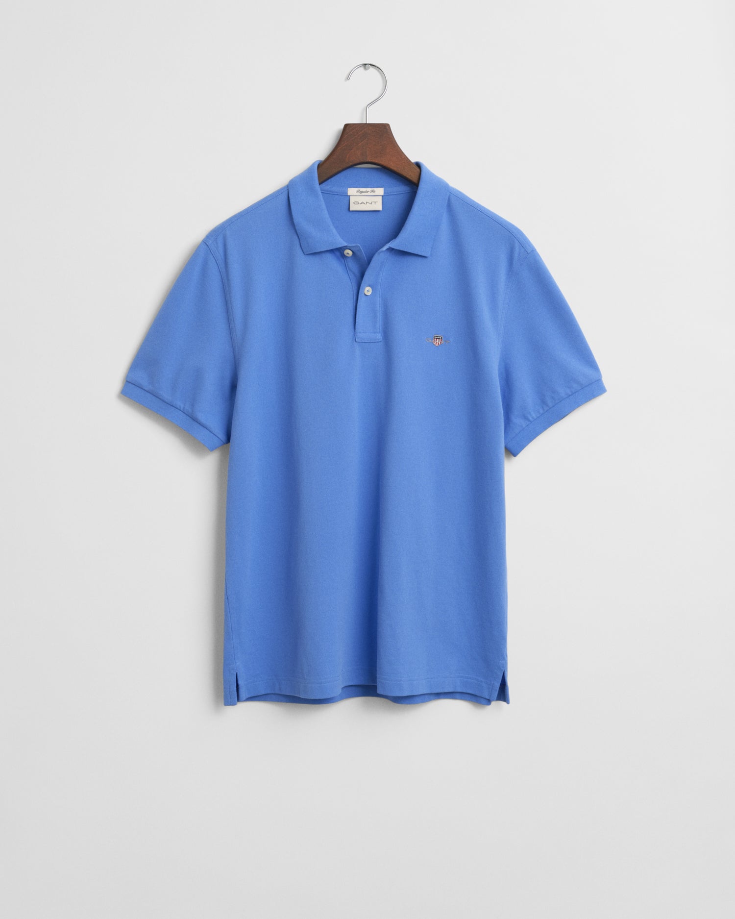 GANT Regular Fit Shield Short Sleeve Pique Polo #Colour_Perfect Blue