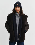 GANT Evening Blue Shield Beanie & Scarf Gift Set #Colour_Evening Blue