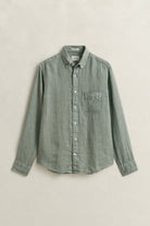 GANT Reg GMNT Dyed Linen Shirt #Colour_Ceramic Grey