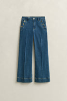 GANT Mid Blue Flare Nautical Jeans #Colour_Mid Blue