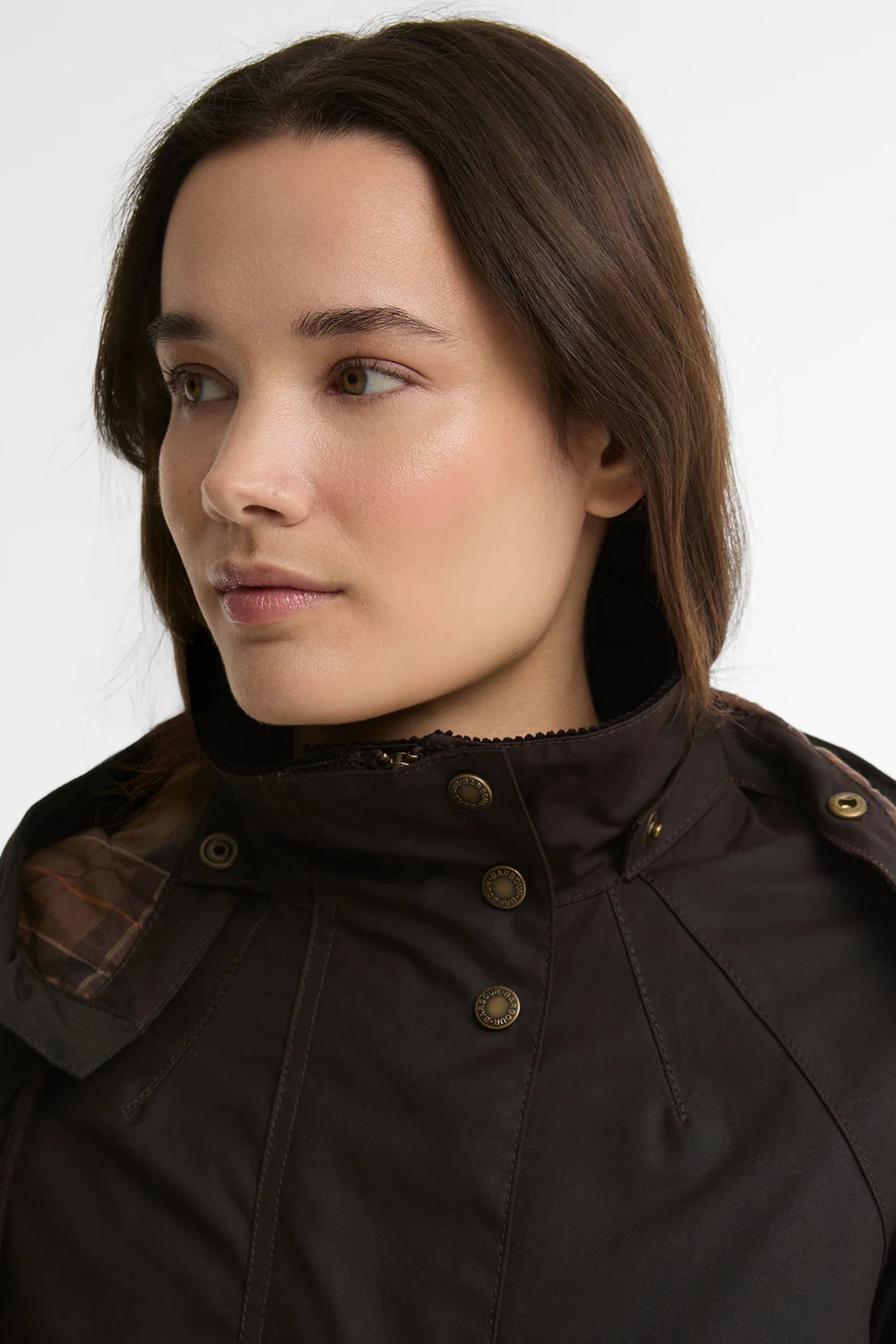 Barbour Georgette Wax Jacket #Colour_Rustic/Muted