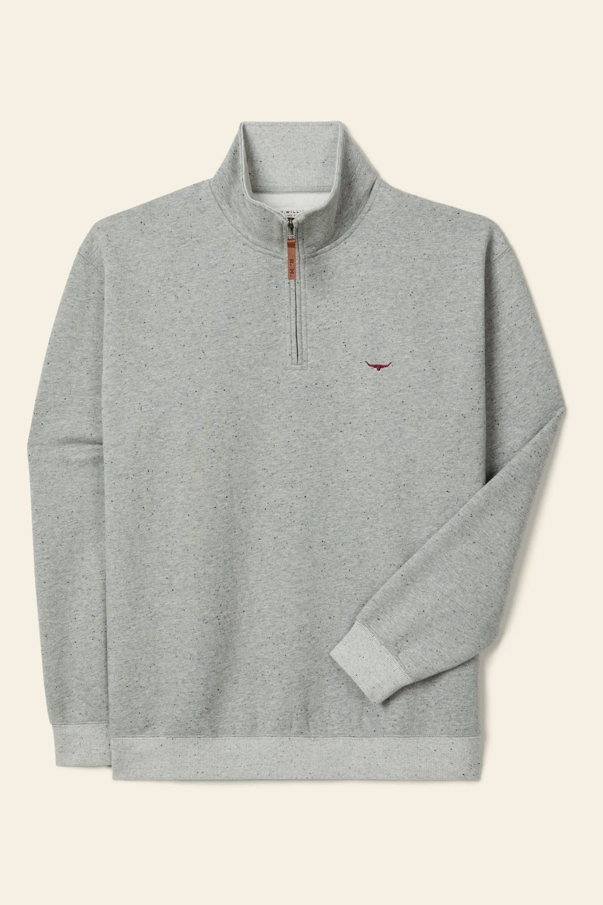 R.M. Williams Mulyungarie 1/4 Zip Sweatshirt #Colour_Grey Marle