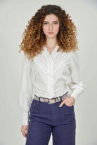 Hartwell White Hannah V Neck #Colour_White