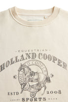 Holland Cooper Ecru Appaloosa Crew Neck Sweat #Colour_Ecru