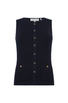 Holland Cooper Ink Navy Aubrey Knitted Tank #Colour_Ink Navy