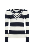 Holland Cooper Ink Navy Stripe Badminton Knit #Colour_Ink Navy Stripe