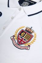Holland Cooper White Heritage Long Sleeve Polo Shirt #Colour_White