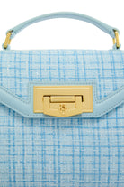 Holland Cooper Ice Blue Boucle Mini Cheltenham Bag #Colour_Ice Blue Boucle