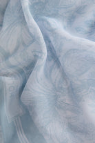 Holland Cooper Blue Tropical Botanical Provence Fine Silk Scarf #Colour_Blue Tropical Botanical