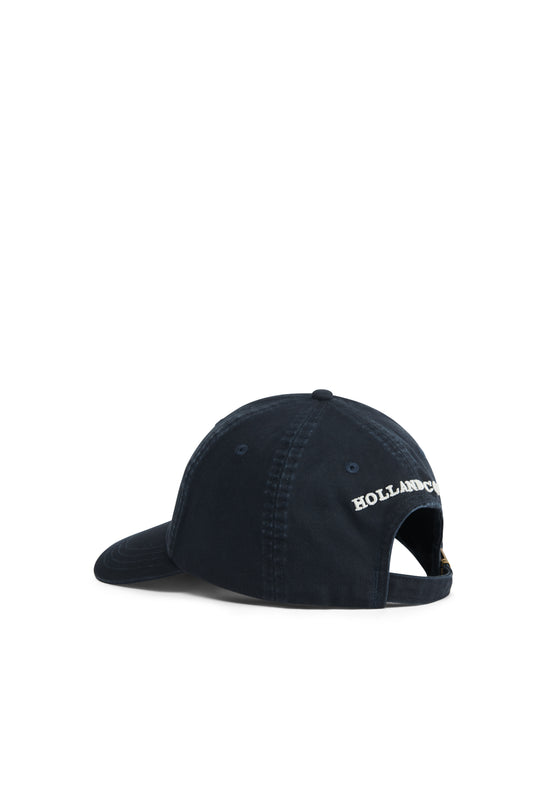 Holland Cooper Navy Ecru Racquets Cap #Colour_Navy Ecru