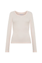 Holland Cooper Palest Pink Rebecca Long Sleeve Top #Colour_Palest Pink
