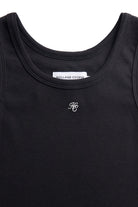 Holland Cooper Black Rebecca Rib Tank #Colour_Black