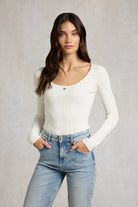 Holland Cooper Ruby Knitted Long Sleeve Top #Colour_