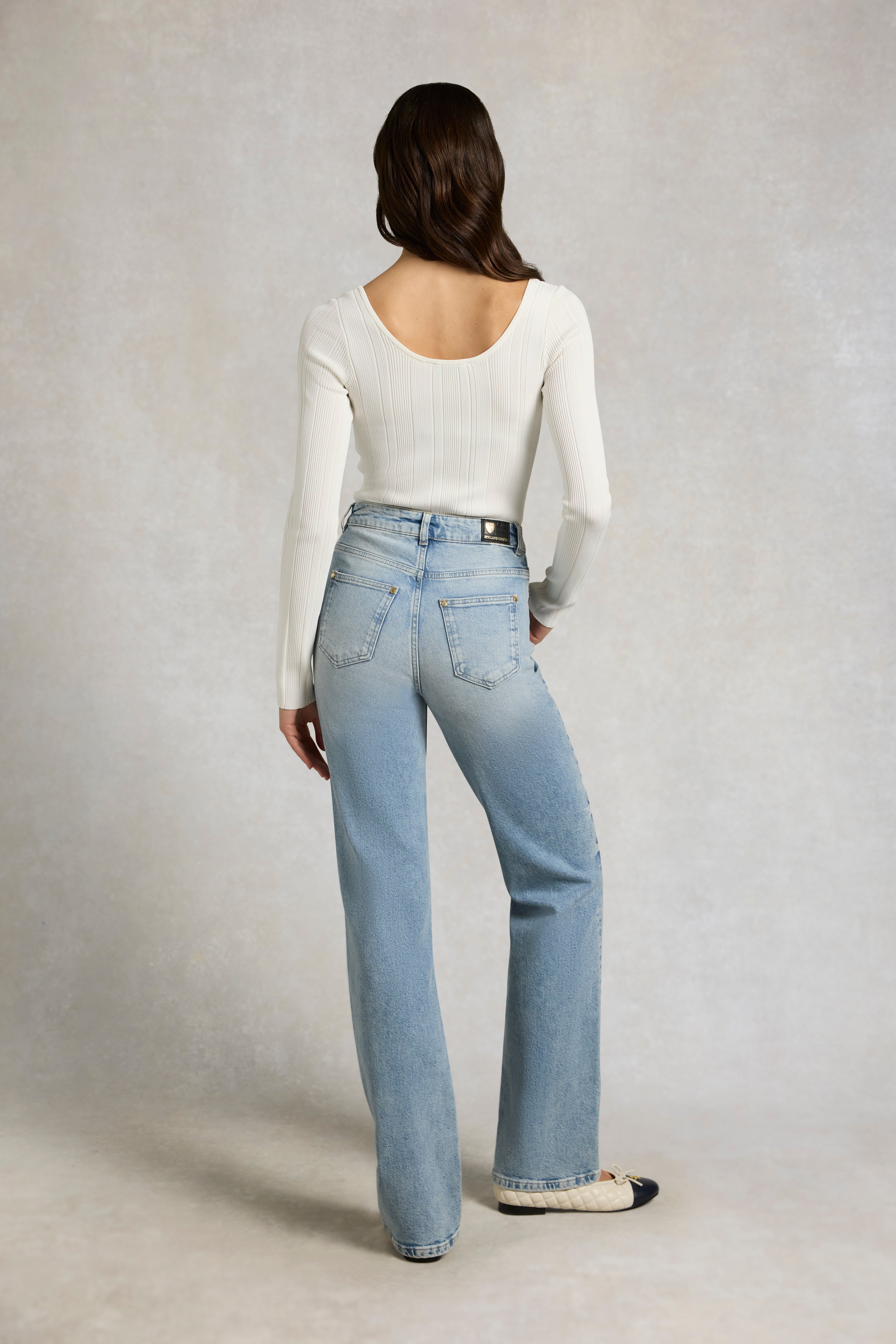 Holland Cooper Ruby Knitted Long Sleeve Top #Colour_