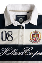 Holland Cooper Navy Ecru Rugby Shirt #Colour_Navy Ecru