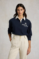Holland Cooper Ink Navy Short Rugby Shirt #Colour_Ink Navy