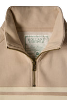 Holland Cooper Stone Signature Quarter Zip Sweat #Colour_Stone