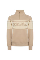 Holland Cooper Stone Signature Quarter Zip Sweat #Colour_Stone