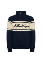 Holland Cooper Ink Navy Signature Quarter Zip Sweat #Colour_Ink Navy