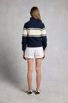 Holland Cooper Ink Navy Signature Quarter Zip Sweat #Colour_Ink Navy