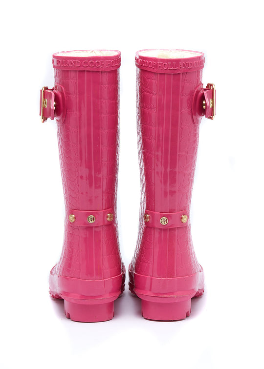 Holland Cooper Lollipop Pink Little Wellie-Junior #Colour_Lollipop Pink