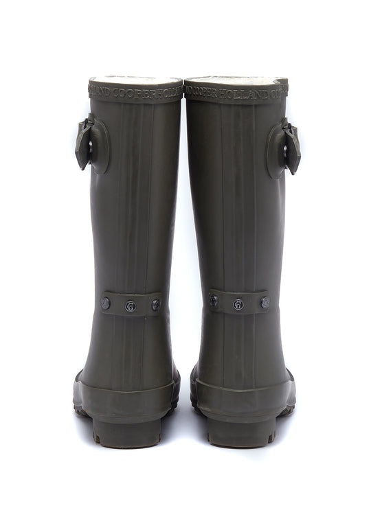 Holland Cooper Dinosaur Green Little Wellie-Junior #Colour_Dinosaur Green