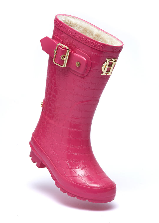 Holland Cooper Lollipop Pink Little Wellie-Junior #Colour_Lollipop Pink